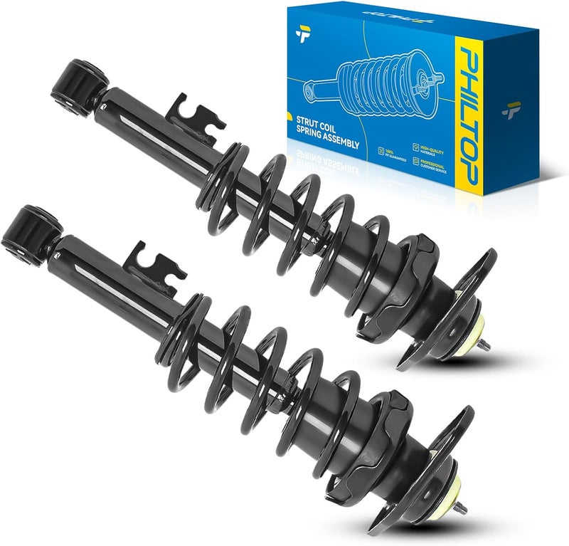 PHILTOP Rear Struts Shock for Cooper 2002-2008, Shock Absorber 171112L/171112R, Struts with Coil Spring SAA841 2 Pcs - Image 1